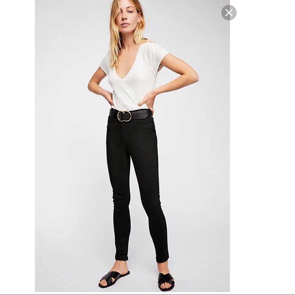 NWT Free People High Rise Denim Leggings